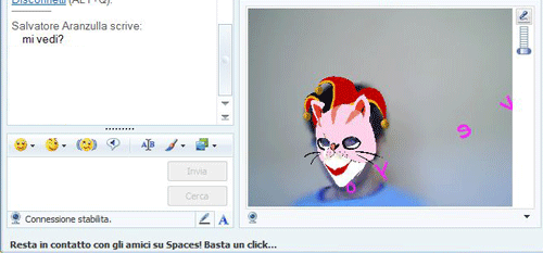 Effetti speciali nella webcam in Windows Live Messenger