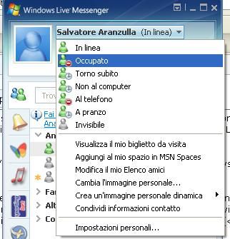 Stati di Windows Live Messenger